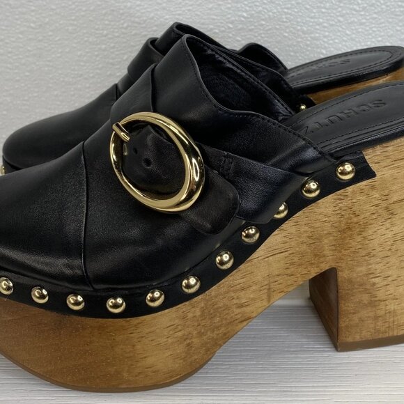 Schutz “Piper” Platform Leather Clogs – Women’s Size 6 (NWT) - Picture 11 of 13
